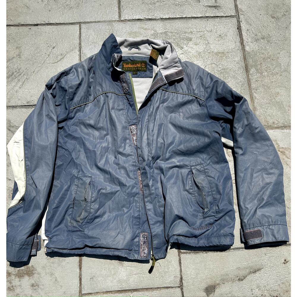 Thrashed Timberland Light Blue Vintage Weather gear - Heavily Used